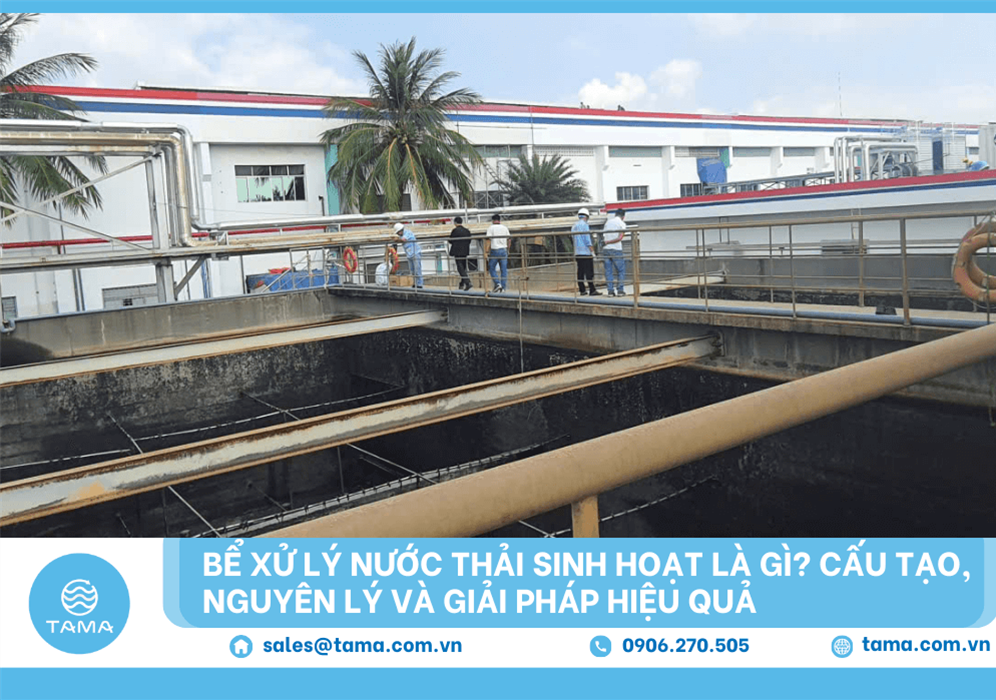 Bể xử lý nước thải sinh hoạt là gì? Cấu tạo, nguyên lý và giải pháp hiệu quả