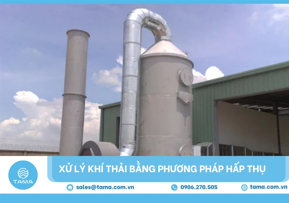 XỬ LÝ KHÍ THẢI BẰNG PHƯƠNG PHÁP HẤP THỤ: GIẢI PHÁP TỐI ƯU CHO DOANH NGHIỆP